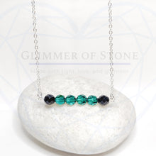 Load image into Gallery viewer, Protect the Green Sterling Silver and Swarovski Necklace- Military