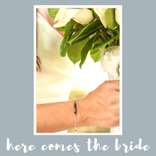 Load image into Gallery viewer, Modern Adjustable Sterling Silver Bracelet with Genuine Natural Sapphire Gemstones- LEO- LEOW