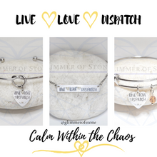Load image into Gallery viewer, Live Love Dispatch -Adjustable Bangle Bracelet