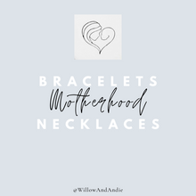Load image into Gallery viewer, A Mother&#39; Love with Monogrammed Initials Motherhood Inspired Minimalist Necklace
