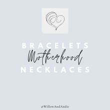 Load image into Gallery viewer, A Mother' Love with Monogrammed Initials Motherhood Inspired Minimalist Necklace