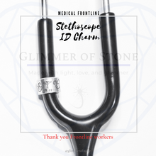 Load image into Gallery viewer, Stethoscope ID Charm- Personalized for any Medical Field