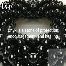 Load image into Gallery viewer, Sterling Silver Necklace with Genuine Natural Sodalite and Onyx Gemstones- LEO- LEOW