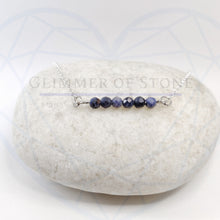 Load image into Gallery viewer, Sterling Silver Bracelet with Genuine Natural Sapphire Gemstones- LEO- LEOW