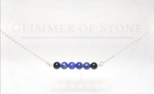 Load image into Gallery viewer, Sterling Silver- From This Day Forward- Genuine Lapis Lazuli & Onyx Gemstones