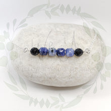 Load image into Gallery viewer, Sterling Silver- Everlasting- Genuine Natural Sodalite & Onyx Gemstones