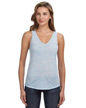 Load image into Gallery viewer, Select a Design - Flowy Adult Tank Top- Bella & Canvas- Blue Speckled