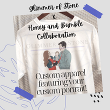 Load image into Gallery viewer, Custom Digital Portrait &amp; Apparel Collaboration with Honey and Bumble - Infant, Toddler, Youth, Adult

