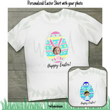 Load image into Gallery viewer, Personalized Happy Easter Shirt- Willow &amp; Andie Collection -Youth, Toddler, Infant Sizes
