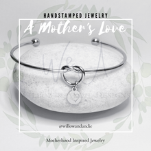 Load image into Gallery viewer, A Mother&#39;s Love- Motherhood Inspired Minimalist Bangle Bracelet
