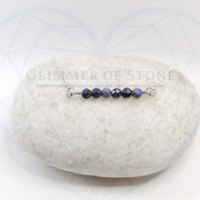 Load image into Gallery viewer, Sterling Silver Necklace with Genuine Natural Sapphire Gemstones- LEO- LEOW
