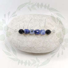 Load image into Gallery viewer, Sterling Silver- Everlasting- Genuine Natural Sodalite &amp; Onyx Gemstones
