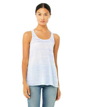 Load image into Gallery viewer, Select a Design - Racerback Tank Top- Bella &amp; Canvas- Blue Speckled
